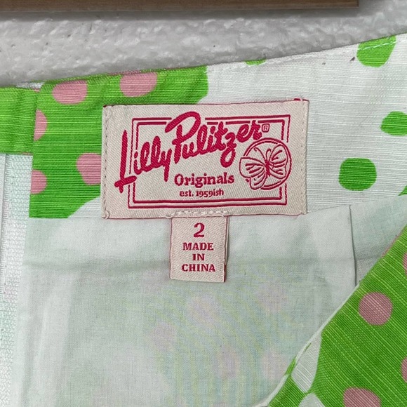 ❌SOLD❌ Lily Pulitzer Not So Crabby Crab Print Mini Skirt Women's 2 - Picture 3 of 4